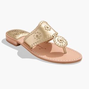 Gold Jack Roger’s Size 7 great summer sandal, excellent preowned condition!